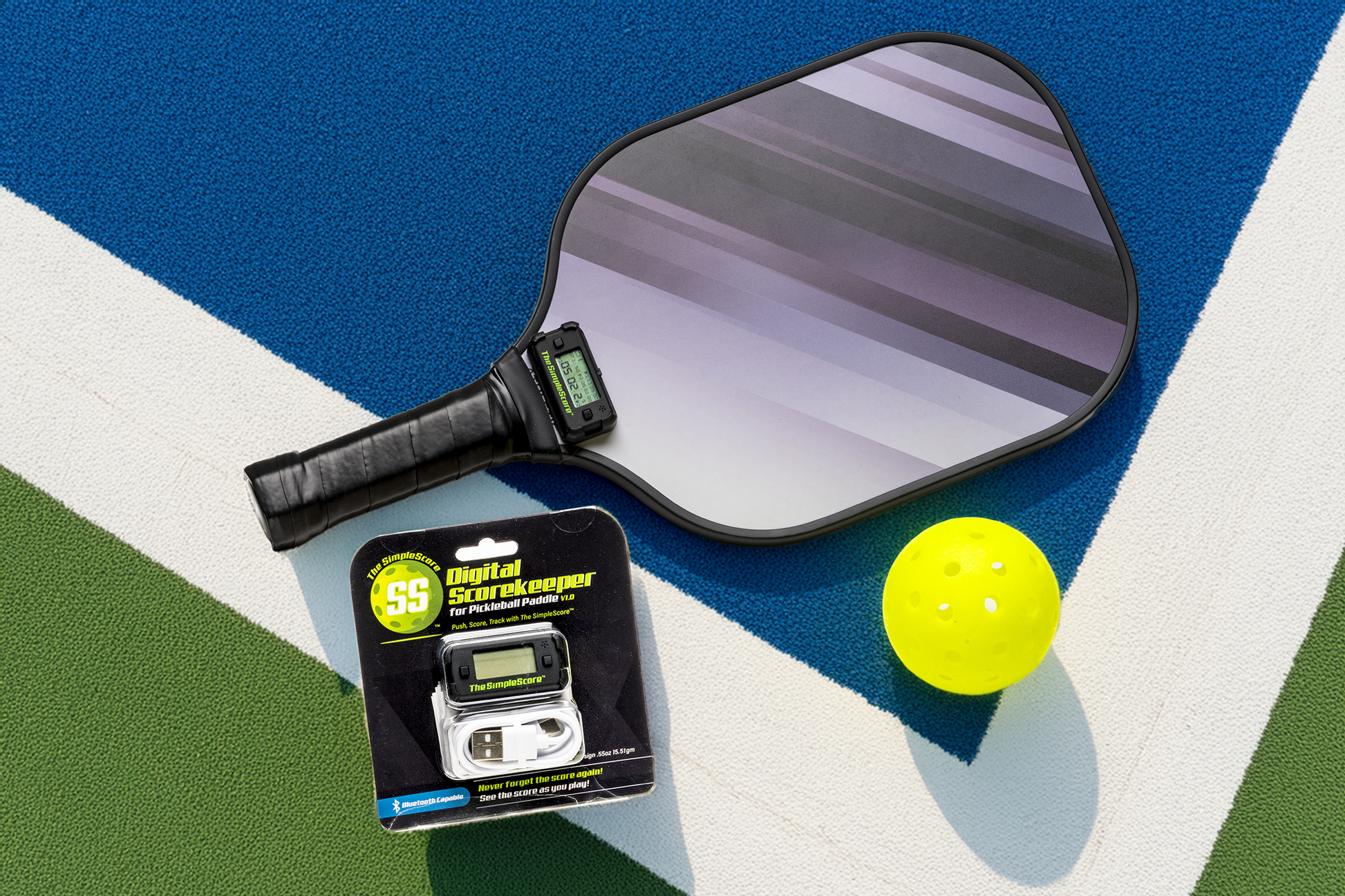 The SimpleScore™ for Pickleball Midnight Black