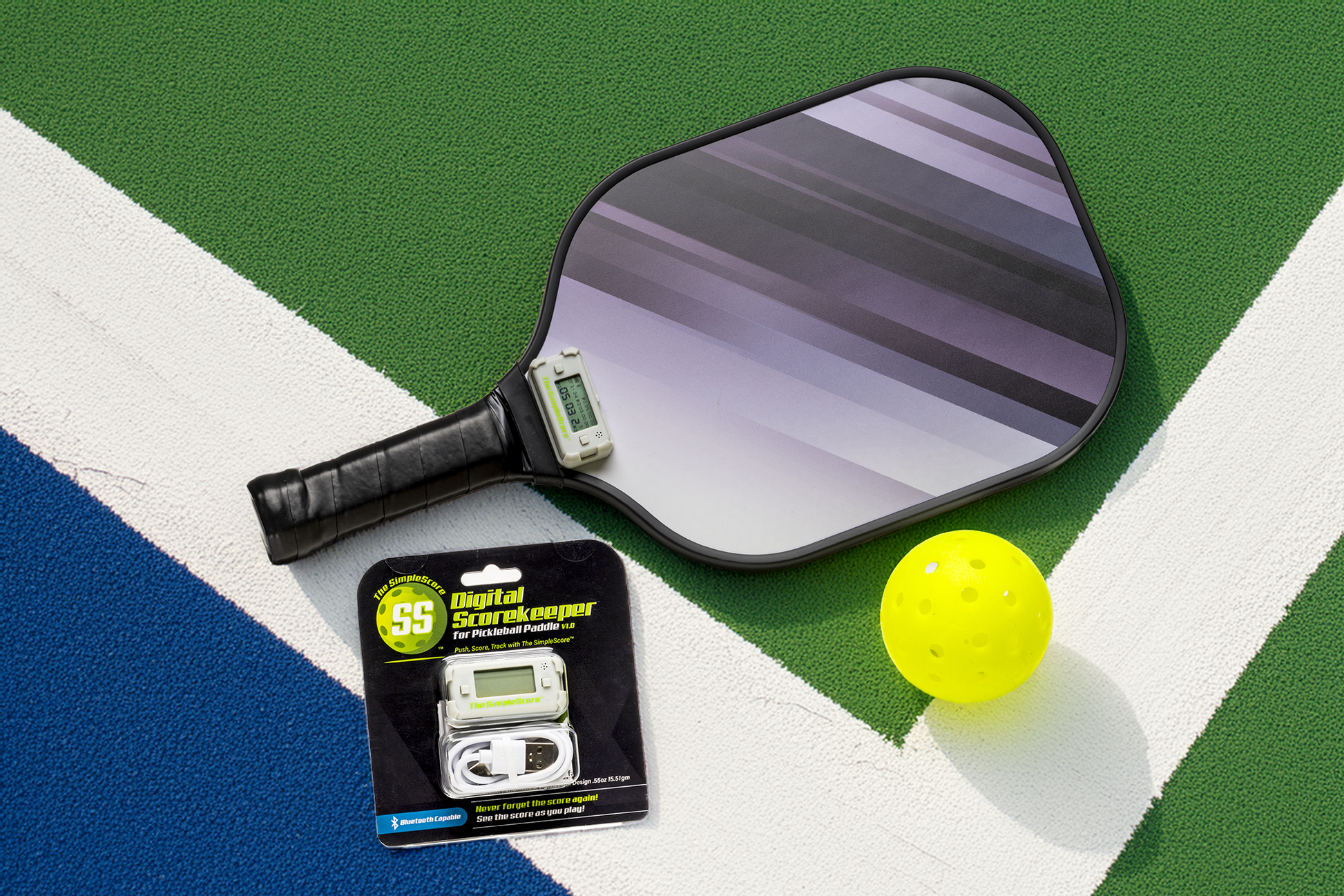 The SimpleScore™ for Pickleball Slate Grey