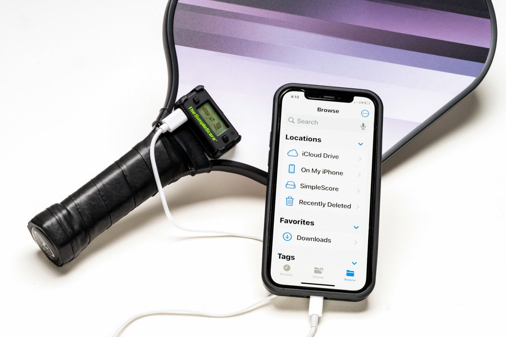 The SimpleScore™ for Pickleball Midnight Black